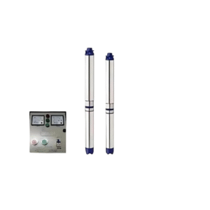 Damor 2HP 15 Stage Pure Copper Oil Filled Single Phase 100mm Submersible Pump Set with Control Panel