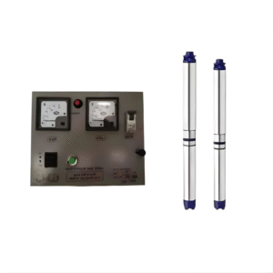 Jindal 1.5HP 12 Stage Single Phase Pure Copper Water Filled Borewell Submersible Pump with Control Panel