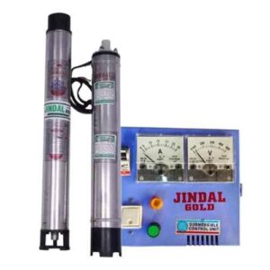 Jindal Gold Plus 1HP 4 inch Single Phase Water Filled Submersible Pump with Control Panel & 1 Year Warranty
