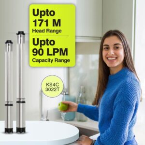 Borewell Submersible Pump, KS4C-3022T, 3 HP, Three Phase, 415 Volts, Size 38mm