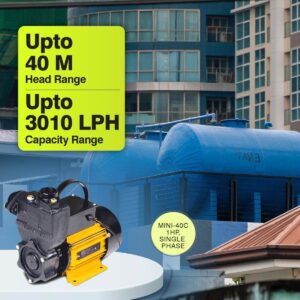 Self-priming Pump, MINI-40C, 1 HP, Single Phase, 220 Volts, Size 25mm X 25mm